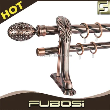 Foshan Stainless Steel Curtain Rod Metal Extendable Swivel Curtain