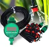 25m DIY Micro Drip Irrigation System Plant Self Automatic Watering Timer Garden Hose Kits With Adjustable Dripper