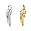 Stainless steel silver gold rose gold wing charm pendant for DIY jewelry making