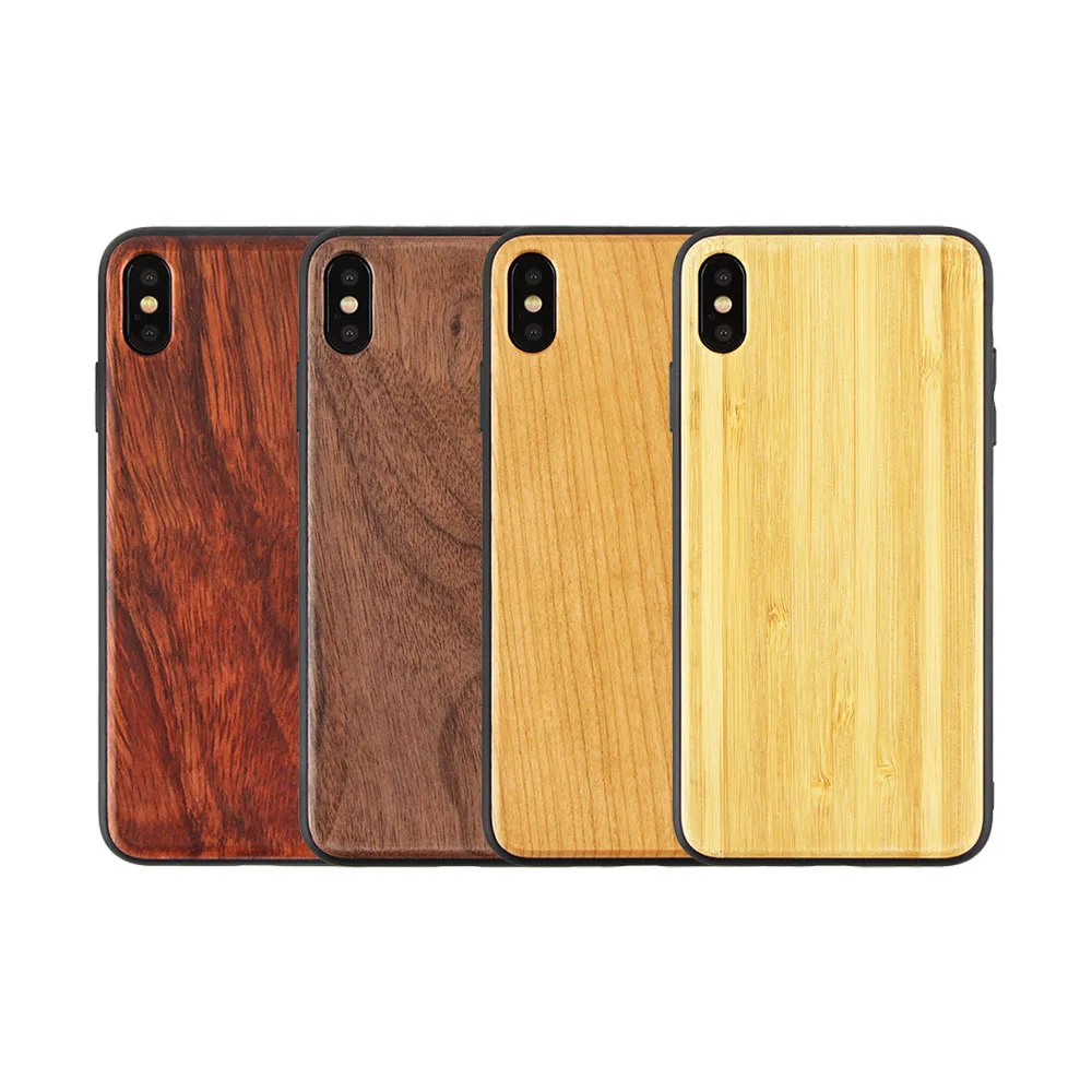 

Custom Blank Bamboo Rosewood Wood Phone Case For iPhone Mobile Phone Accessories Case