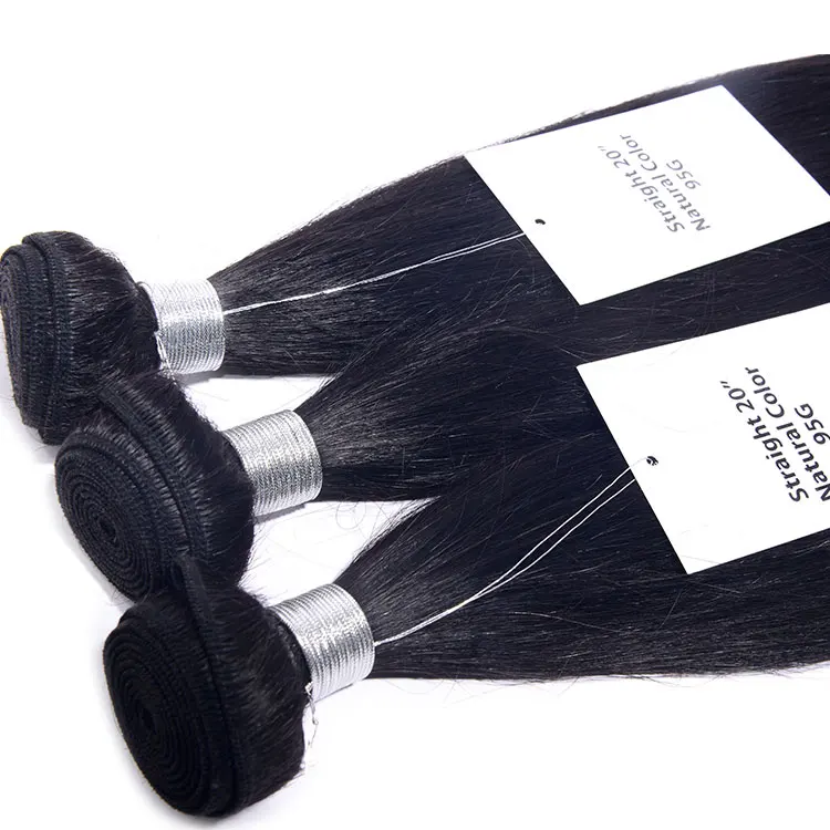 

HY wholesale human hair weft 100% human hair silky straight hair bundle
