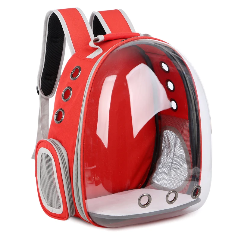 

1Pc Portable Cat Capsule Backpack breathable outdoor portable pet Backpack Carrier Cats and Dogs Outdoor Products, Red/yellow/black