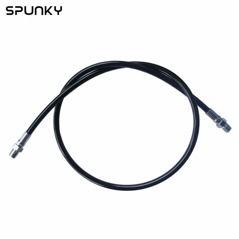 

950 mm Durable Flexible Fill Whip Hose Extension For Paintball HP System, Black;steel color