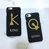 QUEEN And KING CHESS Hard Case of Black PC Frosted Mobile Phone Simplicity CASE For IPHONE 6 7 8PLUS X XS XR XSMAX