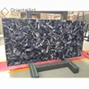 Chinese Manufacture black agate slabs tiles semi precious stone bezel set stones backlit semiprecious slab