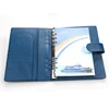 A5 Navy Blue Personalized Faux Leather File Presentation Folder With Ring Binder