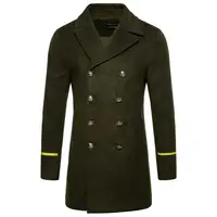 

Latest Design British Style Fur Russian Wool Winter Long Men's Coat