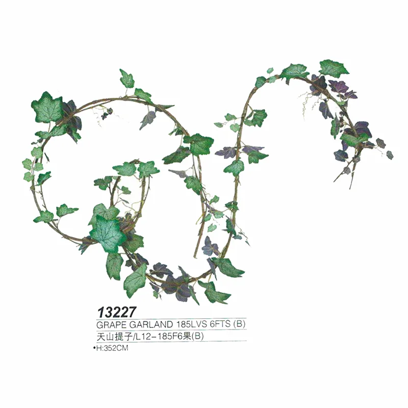 High Simulation Vine Fancy Design Grape Garland Leaves For Home