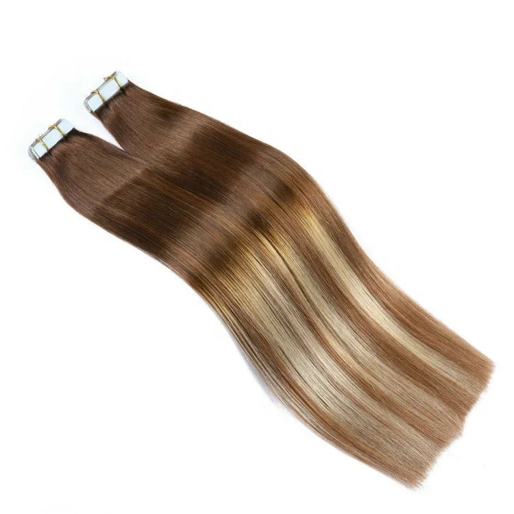 Factory New Arrival Stock Hair Color T4/6 P T4/24 Balayage Hair Extensions Tape in Human Hair Extensions