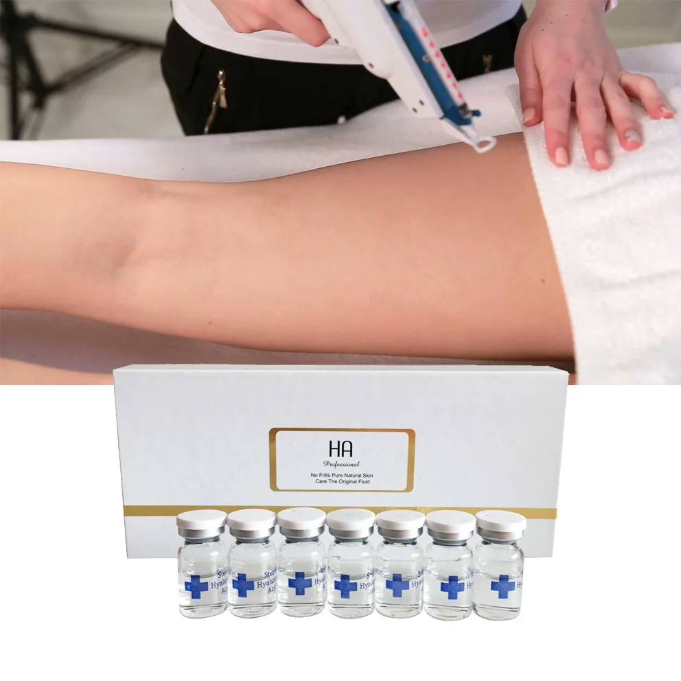 

skin care liquid hyaluronic acid ampoules for mesotherapy, Transparent