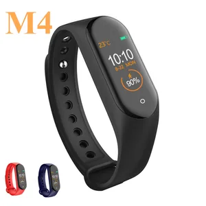 M4 Waterproof Smart Watch PURE COLOR STRAP Smartwatch Tracker Heart Rate Smartband Smart Band Blood Pressure m4 band for xiaomi