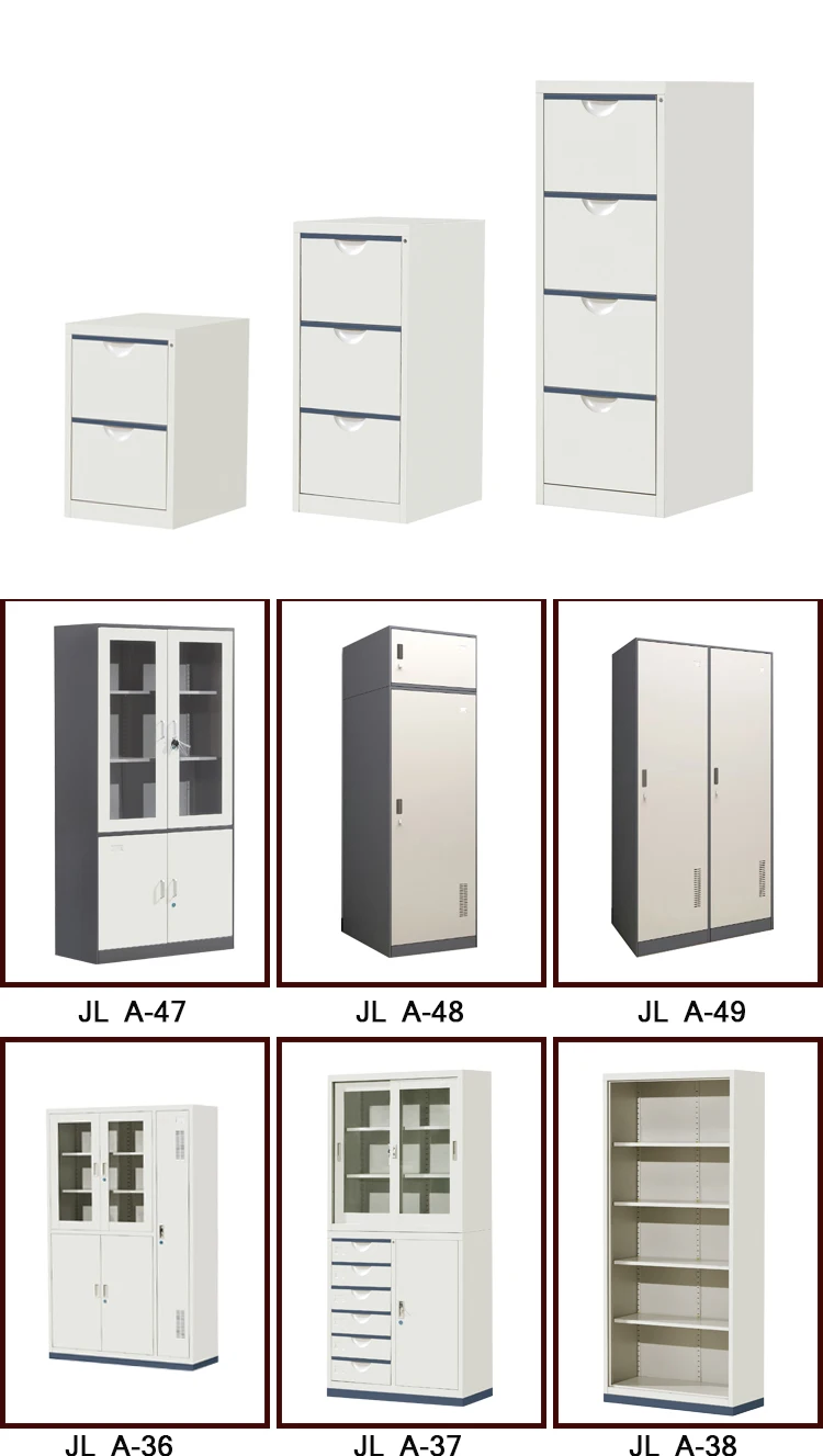 Low Price 2 Door Steel Bedroom Wardrobe Design / Metal Clothes Cabinets
