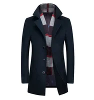 

Latest design men's long winter coat wool coat for men cheap china wholesale clothing