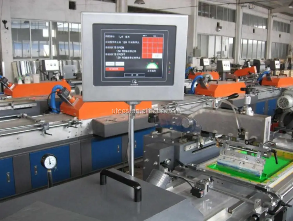 Ugs3004 Automatic Fabric Ribbon Roll To Roll Screen Printer Textile Label Screen Printing