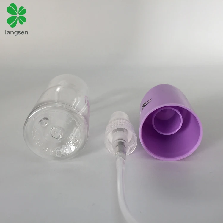 Cute 35ml clear round cylinder spray bottle