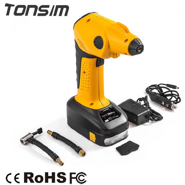 

Factory Tonsim cool 12V digital handle air compressor pump for car tyres