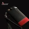 Popular competitive price neck strap genuine leather phone cover cell phone case with shoulder strap for iphone 6