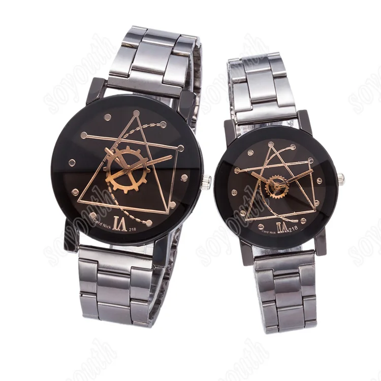 

ST 106 Explosion Models! couple lover pair watches electronic gift items Famous Fashion Lady Royal Branded gear watches