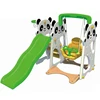 New style cute panda animal kids swing slide outdoor playground