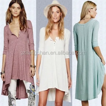 high low button down shirt dress