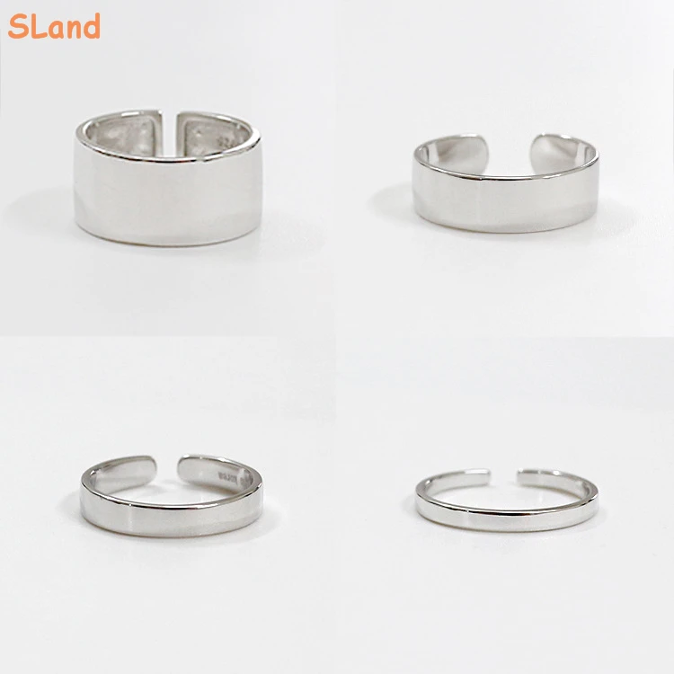 plain silver band ring