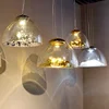luxurious originality glass chandelier lamp artistic European round LED mountain golden glass chandelier lamp