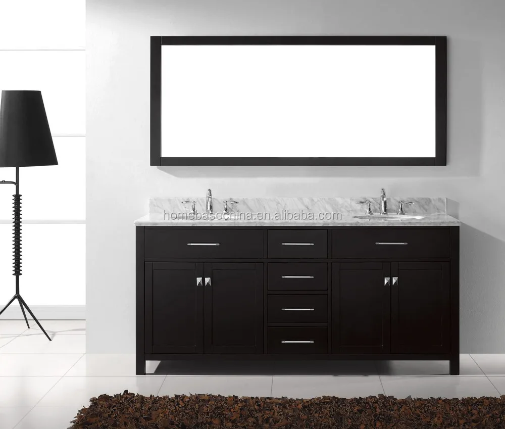 
Hot wooden bathroom cabinet Marble top 