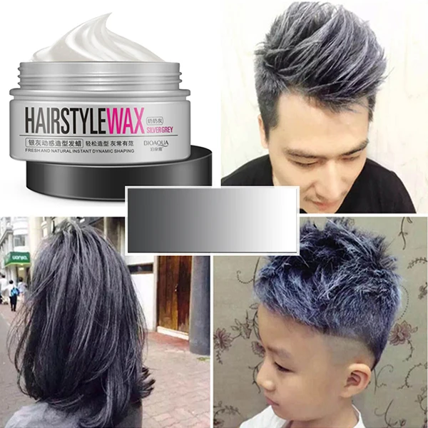 Super Quality Temporary Hair Dye Hair Silver Ash Gray Color Hair Wax For  Men Fashion 100g - Buy Hair Mask,Hair Treatment Mask Product on 