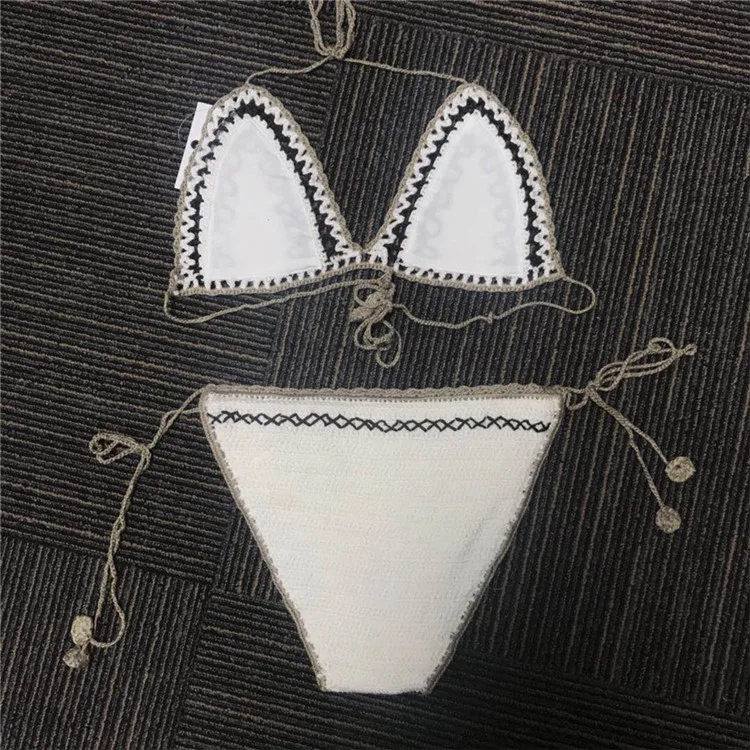 Pure White Color Crotchless Bikini Swimwear One Piece Swimsuit Women