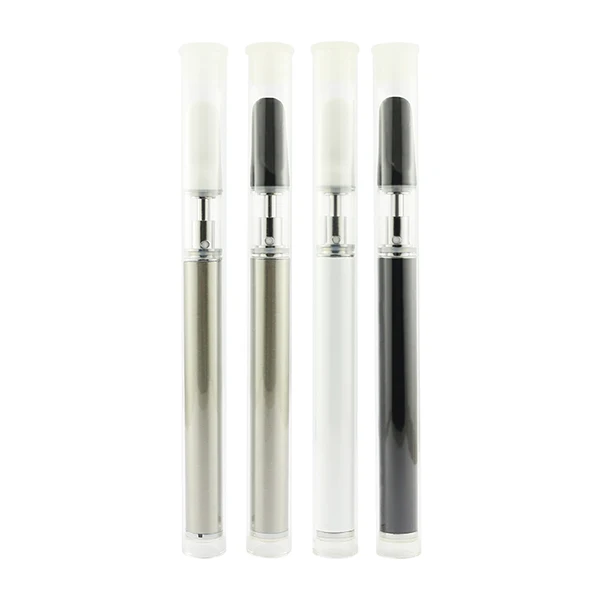 
2018 cbd oil disposable hookah vape pen/0.5ml cartridge empty glass tank hookah pen/ceramic black tip slim battery vaporizer 