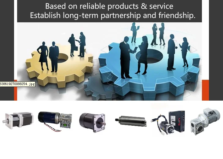 1, General informationSelection reference     DC motor (universal type, suitable for high speed drive type, strong overload capacity, easy to use, low cost, convenient for positive and negative conversion)Need to know voltage, speed, torque, power, size, usage.High efficiency, such as no brush motor life.     Stepper motor (suitable for low speed, high torque, precise positioning, need driver to control speed and direction)You need to know the size, step angle, and holding torque, whether you need a driver     Servo motor (suitable for high speed, large torque and precise positioning, driver required)Need to know voltage, speed, torque, power, size, usage, encoder specification.     when and how to use gearbox(reducer)? Need lower speed and bigger torque motors. There are many types of Gearboxes which can match dc motors,stepper motors,servo motors…normally if we need precision control ,we should choose precision gearbox which has small backlash to match a stepper motor or servo motors,such as bevel(helical ) gear planetary or right angle gearbox. Here is the formula to calculate the gear motor performance: Gearbox Output speed = motor speed / ratio of gearbox Gearbox output torque = motor torque * ratio of gearbox * efficience Shenzhen Technology Co.,Ltd. & Shenzhen DEC motor manufacturer came into electric motors fields in earlier 1996, after years some main founders establish this company in 2014, and then always dedicated to the manufacture of the gearboxes and motor products . the main products can be classified into the following series: namely DC motors, DC Servo motor,DC gear motors, AC motors, AC Servo motors, stepper motors, brushless dc motors,  hub motors,right angle motors, Stepper gear motor, Servo motor with precision gearbox and Linear actuator series and related drivers and controllers,motors with brake and encoders,the power capacity could be from 1/8 hp,1/4 hp,1/2 hp,3/4 hp, 1 hp and up to 2kw,speed from 1rpm to nearly 30000rpm. Torque from 0.1kgf.cm to 1Nm,5Nm,10Nm,20Nm,30Nm,50Nm to nearly 100Nm. As a major manufacturer of high-performance motor, Bobet Motor offers total satisfaction to its worldwide customers in industry, Agriculture,automotive industry, financial equipment, household appliance, industrial automation and robotics, medical equipment, office equipment, packing machinery and transmission industry, offering customers reliable tailored solutions for driving and controlling. It has been 24 years since the production and business of Shenzhen Bobet Technology Co.,Ltd. And in the growth of Bobet Motor, we have served a great number of foreign customers, our orders are mainly from China domestic market to North America, Europe, and Southeast Asia. It’s proud to say that our products have spread all over the world. And during the years, we have established a strong bond with many customers. Our production base is located in Shenzhen City,Guangdong Province. With the advanced technology and advanced manufacturing facilities,super convenient transport condition, such as shipping by sea,by air and by express which can be picked up and started the delivery within one day, we can finish all the processes independently of making products.Bobet Motors is striving to be your first choice in choosing motor supplier and deliver you the best products and services. 