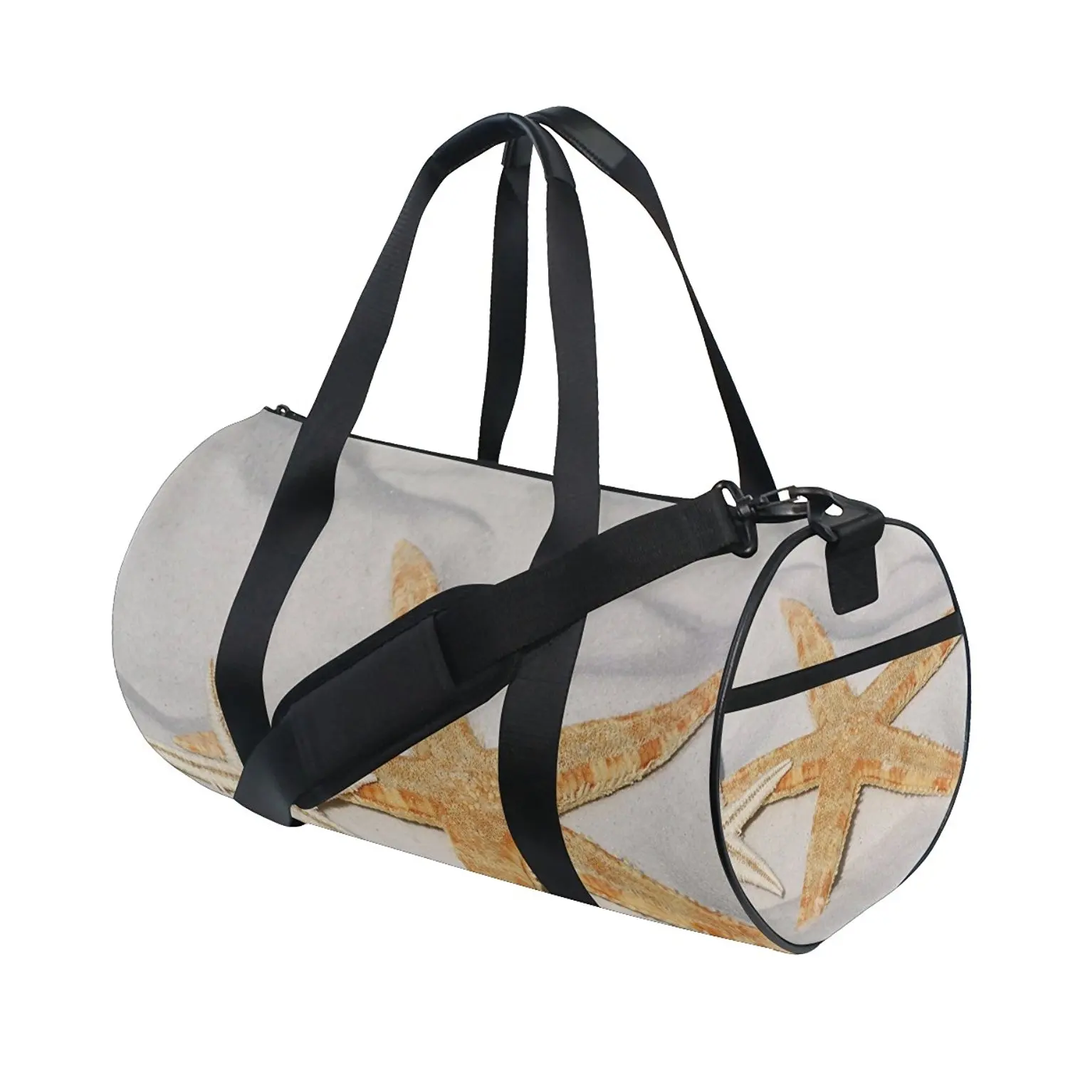 Gym Bag Sea Beach Sand Starfish Shell Duffle Bag Large Sport Travel Bags for Men Women