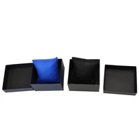 

Design custom logo black luxury single watch gift paper packaging box wholesale customise watch travel storage box with pillow