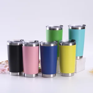 Image of Thermal cup stainless steel tall coffee mugs 20oz coffee tumbler with custom logo