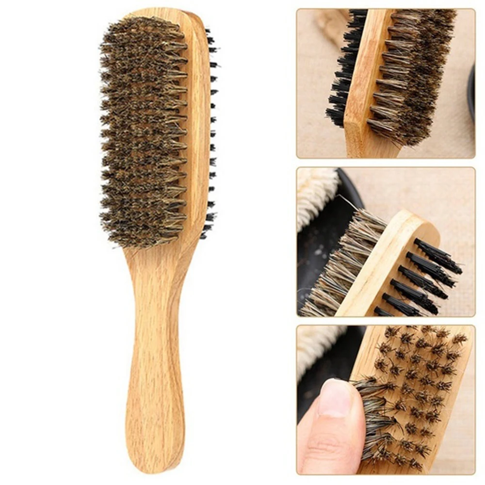 Yaeshii Professional Men Double Side Anti Static Hair Brush Men's Beard  Brush Wooden Handle Massage Facial Beard Styling - Buy Boar Bristle Hair  Brush For Man,Mustache Hair Brush,Face Shaving Hair Brush Product