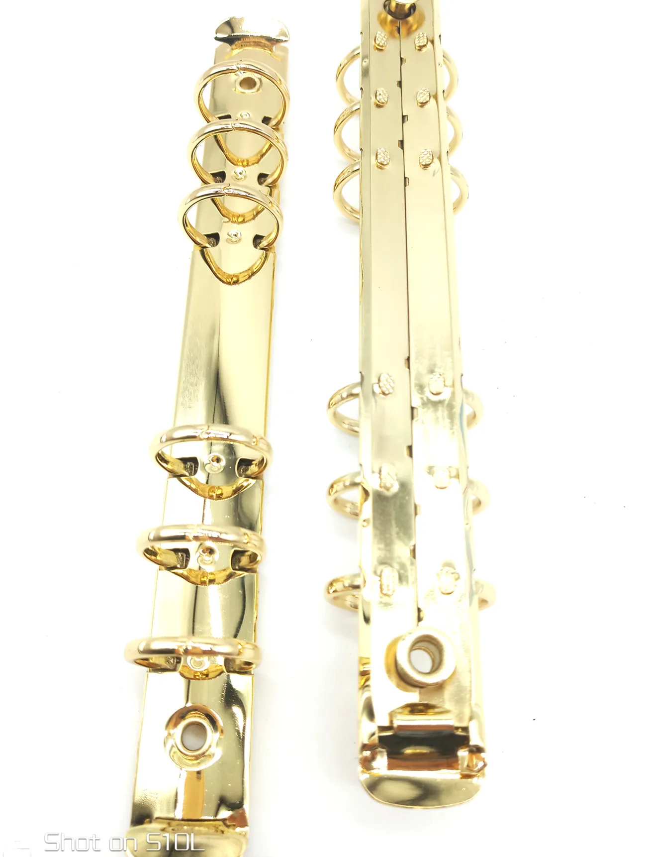 
216mm6 ring gold metal binderCustom a4 size a5 a6hardware metal 6 ring binder mechanism gold 