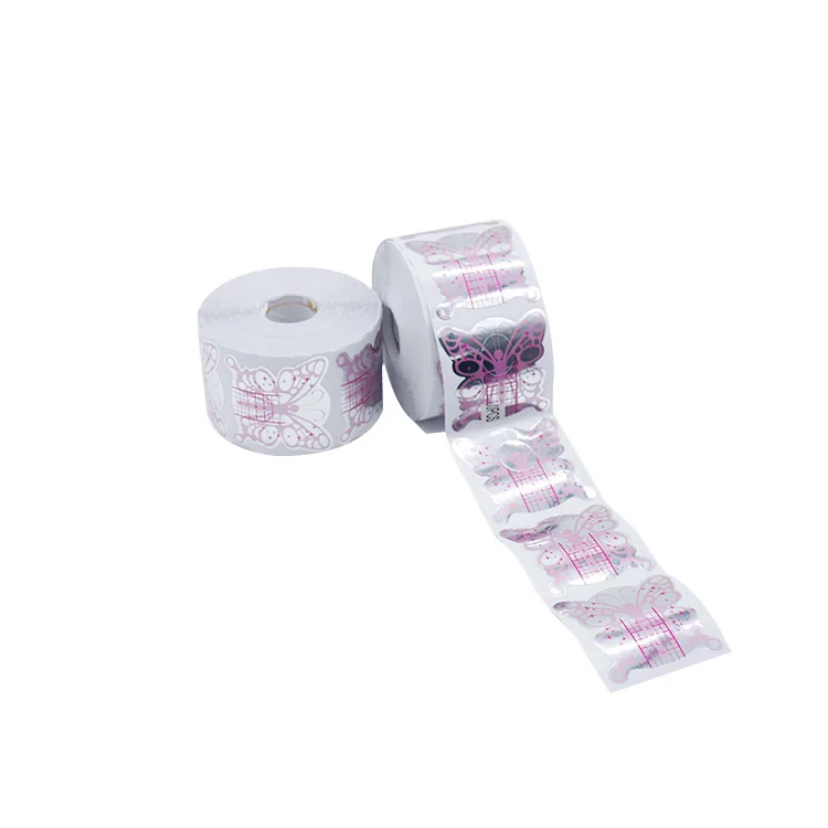 

2021 New Hot Selling Gel Nails Beauty Extension Pink Butterfly Paper Nail forms