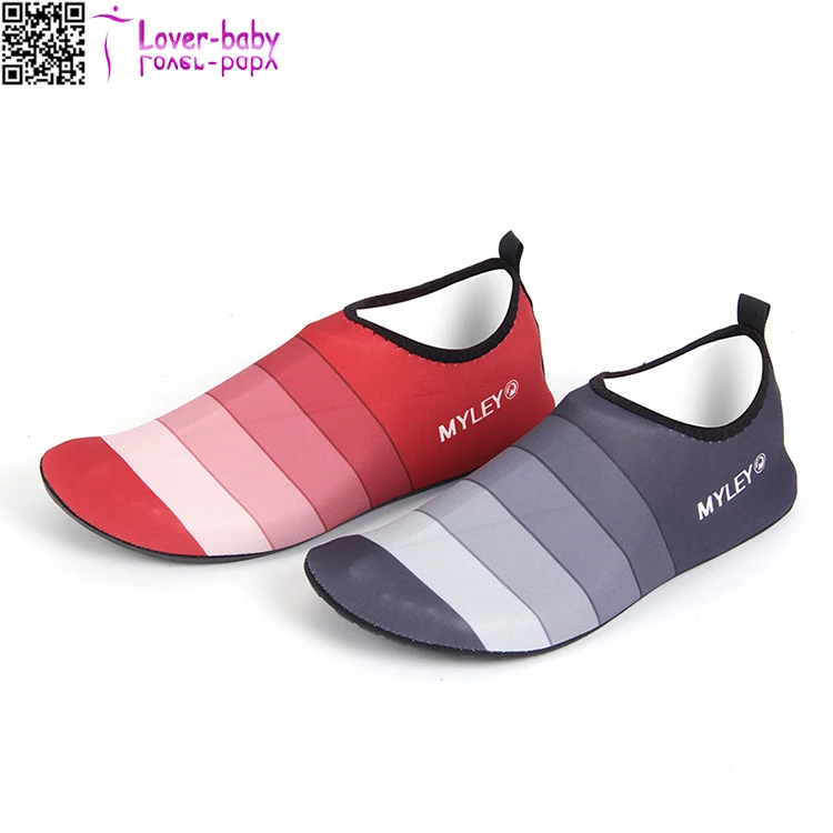 

Hot selling Striped Beach water fishing swimming aqua shoes TY012, As shown