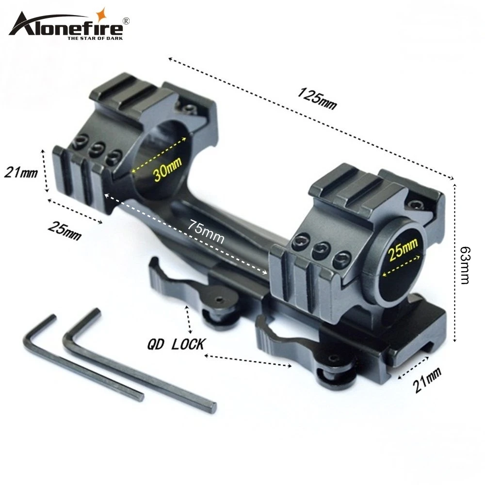 

Alonefire KCLD3002 25-30 mm Dual Ring Adapter 21mm Rail bases Weaver Picatinny Rail Air Rifle Shot gun Laser Sight Scope mounts, Black