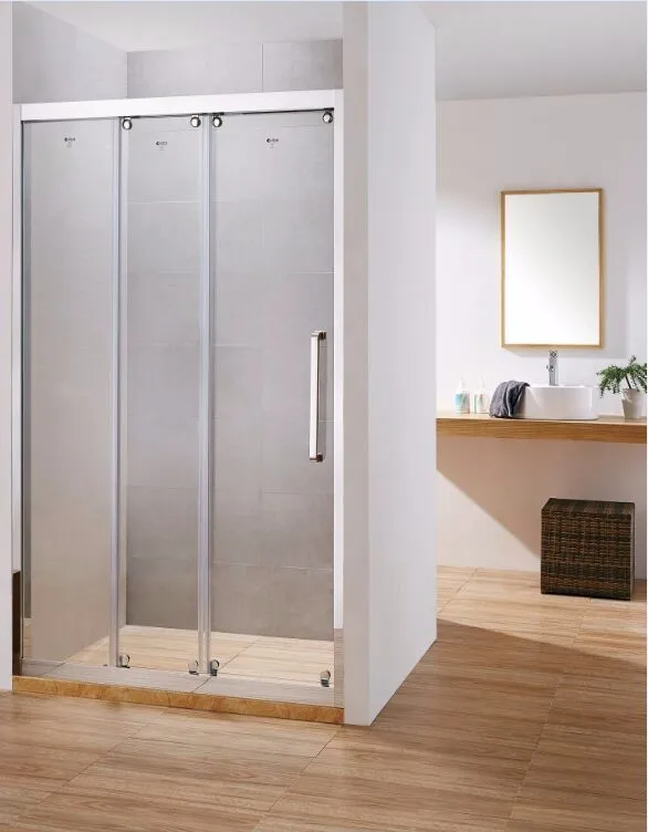 Framed 8mm Tempered Glass Sliding Foldable Plastic Folding Shower Doors