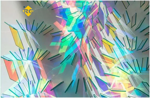 rg 3m 窗口变色龙二色 mylar 彩虹自粘窗口色调膜