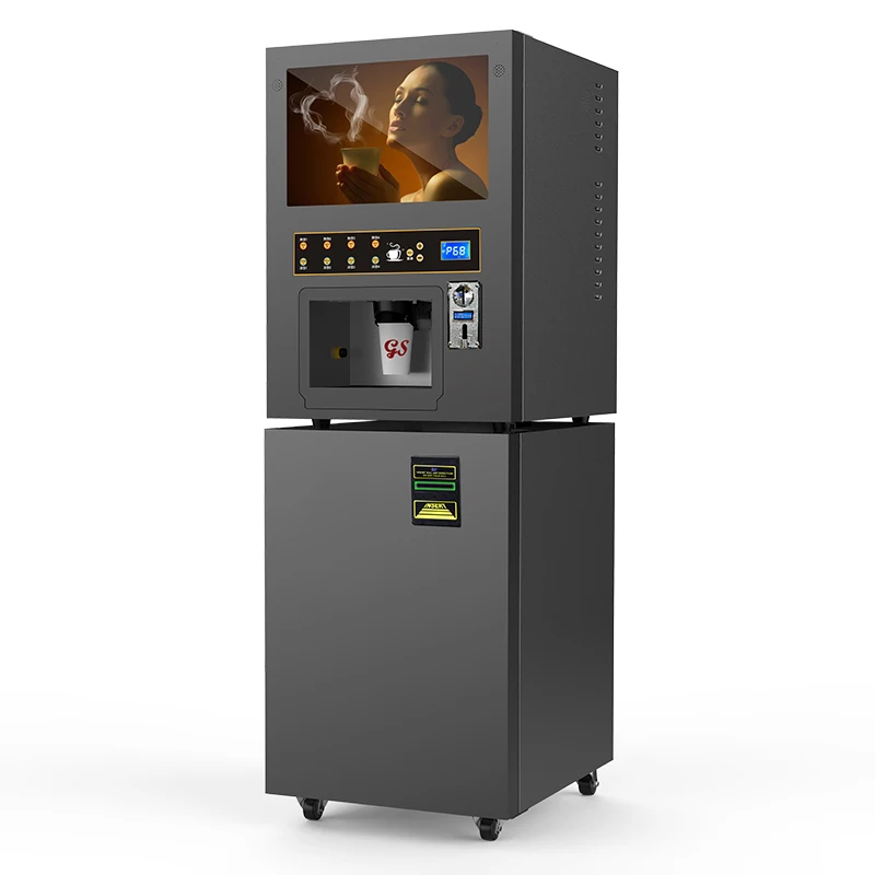 Commercial Automatic Coin Coffee Self 