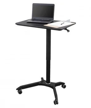 Mobile Height Adjustable Rolling Standing Workstation Cart Laptop