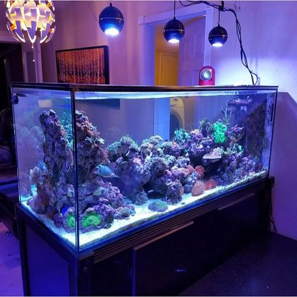 2019 Newest 120cm WIFI functional thunder storm led aquarium lamp IP65 waterproof full spectrum led aquarium light coral reef