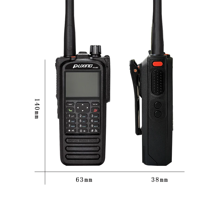 Puxing Portable Walkie Talkie Pd860 Best Rated 2 Way Radios Ip67 Vhf