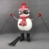 China factory custom resin snowman statue custom window display for decoration