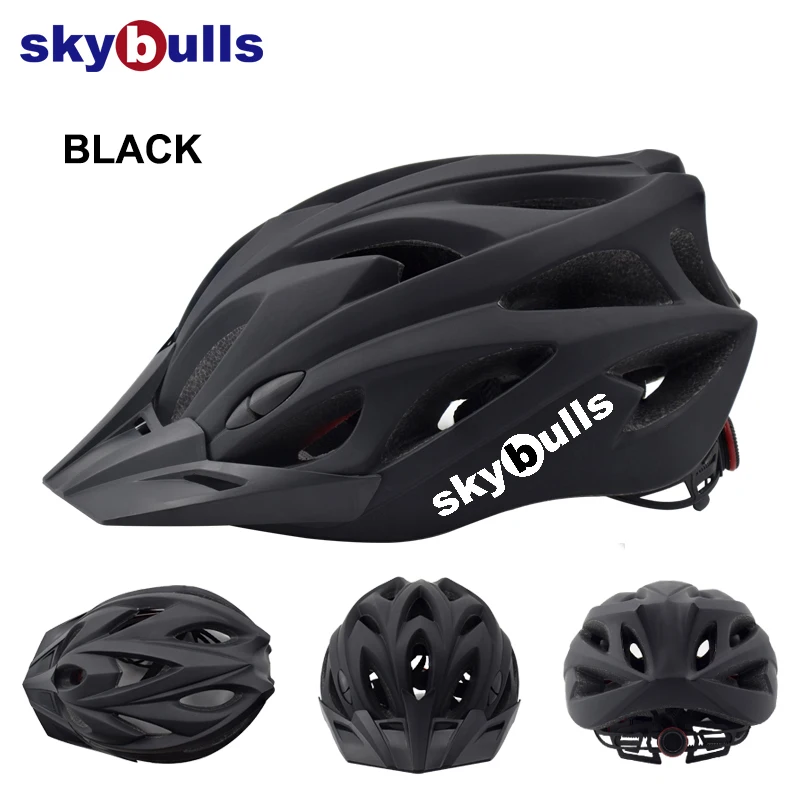 
skybulls 2019 bicycle helmet with sun visor ECE/CE certification mens black helmet 