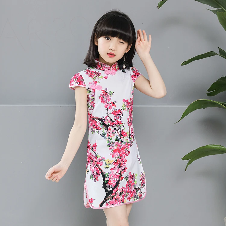 

Summer 6 years Wedding Party qipao Cheongsam Dress Chinese Traditional, Customized