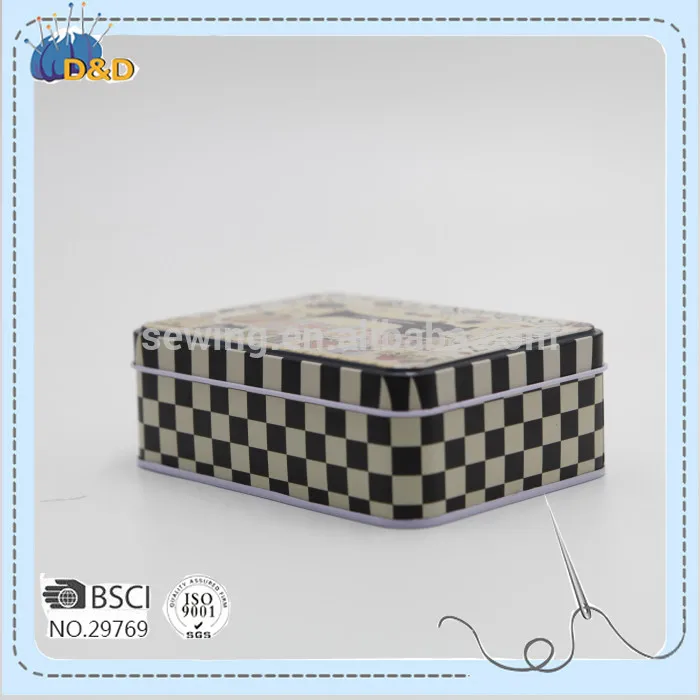 D&d Sewing Notions Metal Sewing Box Sewing Kit For Home & Travelling