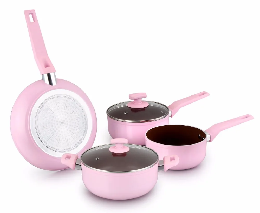 pink cookware set target